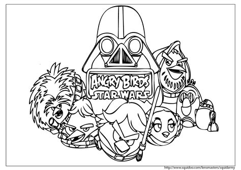 angry birds coloring pages ii squid army