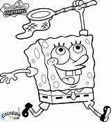Spongebob Coloring Squarepants Pages Sheets Pants Square Cartoon sketch template