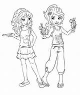 Coloring Friends Pages Barbie Kids sketch template