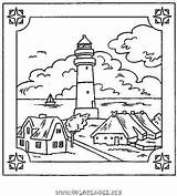 Mer Bretagne Phare Paysage Colorier Coloriages Recherche Phares Celte Aimable Intelligent Choisir sketch template