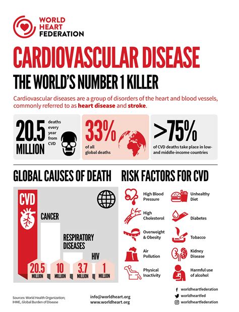 cardiovascular disease infographic world heart federation