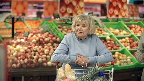 close up of elderly woman standing in stock footage sbv 301458876