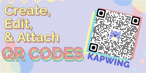 how to create a qr code and add it to photos and videos