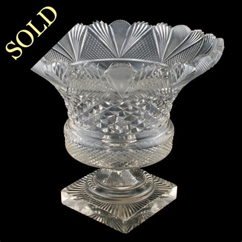 Large Antique Cut Glass Vase Get The Best Deals On Clear Antique