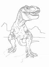 Coloring Pages Raptor Jurassic Dinosaur Blue Popular sketch template