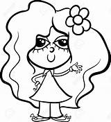 Girl Cute Clipart Cartoon Whitw Drawing Little Girls Clipground Getdrawings sketch template