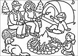 Campfire Colouring Preschoolers Recreation Vbs Print Scout Getcolorings Recreational Pag sketch template