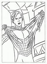 Spiderman Coloring Pages Printable Book Filminspector Comic Characters sketch template