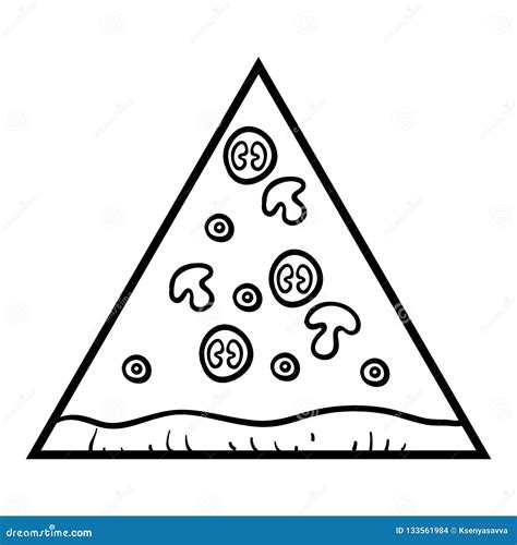 coloring images  pizza   commonly topped    form
