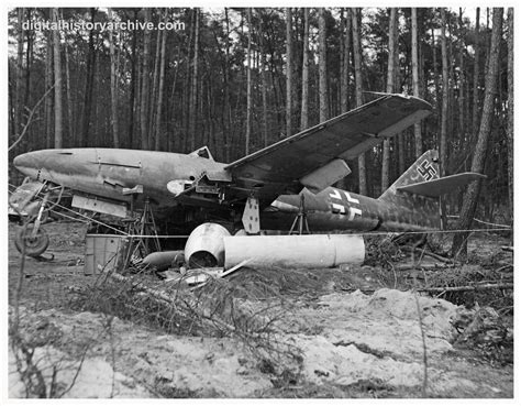 Wwii 1945 German Me 262 Fighter Captured By The Us Army On An