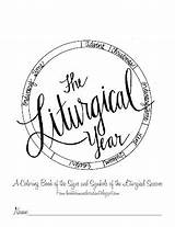 Liturgical Year Coloring Book Him Only sketch template