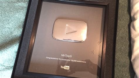 Youtube 100 000 Subscribers Silver Play Button Giveaway