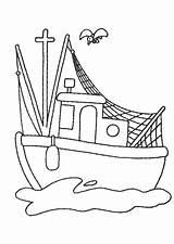 Bateau Barcos Coloriage Pêche Pecheur Bateaux Peche Hugolescargot Coloriages Schepen Animation Voiles Capitaine Bricolage Enregistrée sketch template