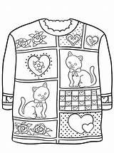 Christmas Ugly Sweater Coloring Kids Kersttrui Foute Kerst Kleurplaten Sweaters Fun Votes Zo sketch template
