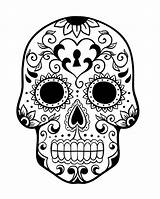 Coloring Pages Dead Muertos Dia Los Tribal Sugar Skulls Skull Kids Printable Simple History Clipart Color Educative Library sketch template
