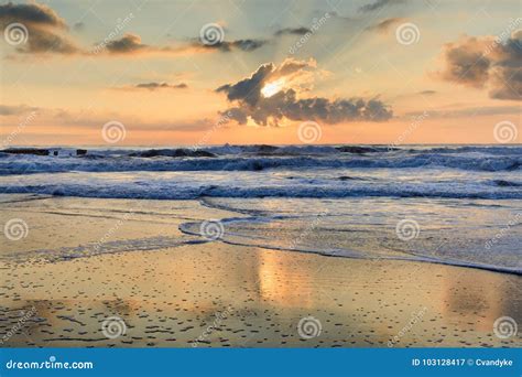 north carolina ocean sunrise background stock image image  hatteras