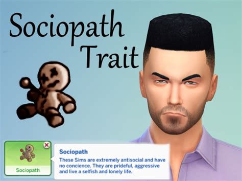 sociopath trait  kialauna  mod  sims sims  updates