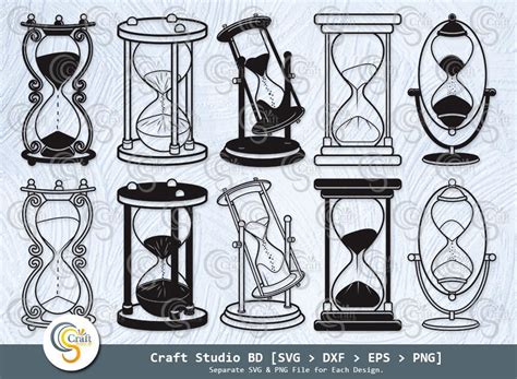 Hourglass Silhouette Hourglass Clock Svg Hourglass Time Svg Sand