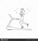 Treadmill Drawing Paintingvalley sketch template