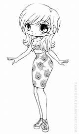 Coloring Pages Chibi Cute Yampuff Deviantart Girl Girls Colouring Printable Sheets Choose Board Animal Print sketch template
