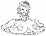 Sofia Princess Coloring First Pages Disney Top Ivy Curse sketch template