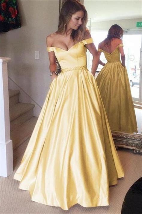 shoulder yellow long zipper  beautiful prom dresses prom dresses yellow yellow