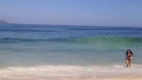 Big Waves Ipanema Beach Rio De Janeiro Brazil Youtube