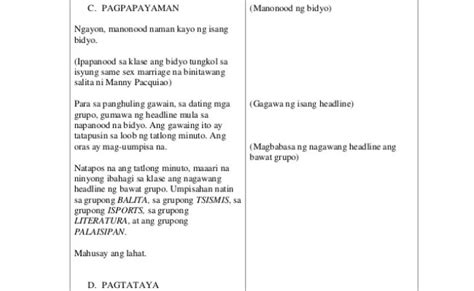 semi detailed lesson plan in filipino maikling kwento images images
