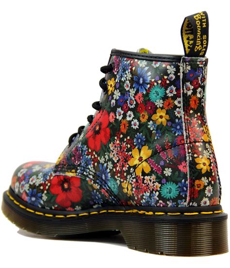 buy  martens flower print boots  stock