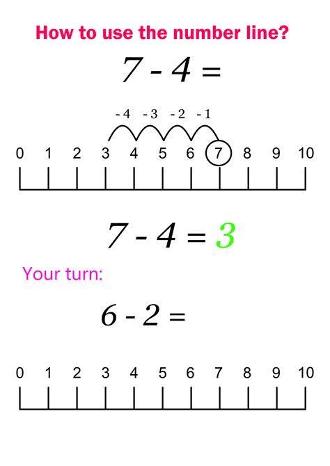 number  subtraction sheets
