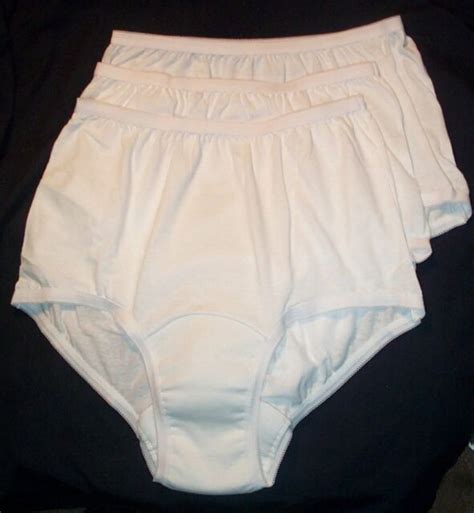 3 pair size xxl 10 white cotton wearever incontinence panties usa