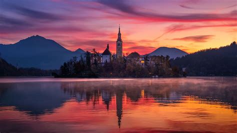 Bled Island On Lake Bled Wallpaper Backiee