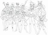 Sailor Coloring Pages Scouts Moon Getcolorings Getdrawings sketch template