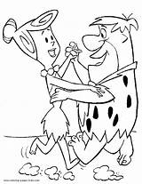 Coloring Pages Dino Flintstone Wilma Fred Comment First Flintstones sketch template
