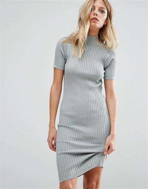 noisy  knit ribbed jumper dress asos fashion latest fashion clothes ribbed sweater outfit