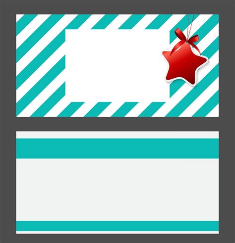 blank gift card template  red bow  ribbon vector illustration