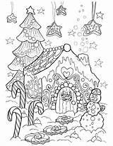 Erwachsene Weihnachten Lebkuchenhaus Malvorlagen Gabbys Kostenlose sketch template
