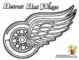 Coloring Hockey Nhl Pages Logos Logo Wings Red Print Detroit Colouring Blackhawks Mascots Chicago Team Sheets Symbols Color Sports Kids sketch template