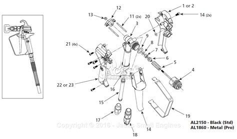 campbell hausfeld psb parts diagram  spray gun parts
