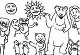 Bear House Blue Big Inthe Coloring Pages Friends Netart Color sketch template