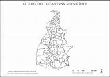 Tocantins Mapas Contorno Dos Municipios Municípios Trabalhos sketch template
