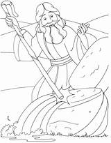 Coloring Pages Moses Band 50s Clipart Burning Bush Rock Getdrawings Getcolorings Drawing Colorings sketch template