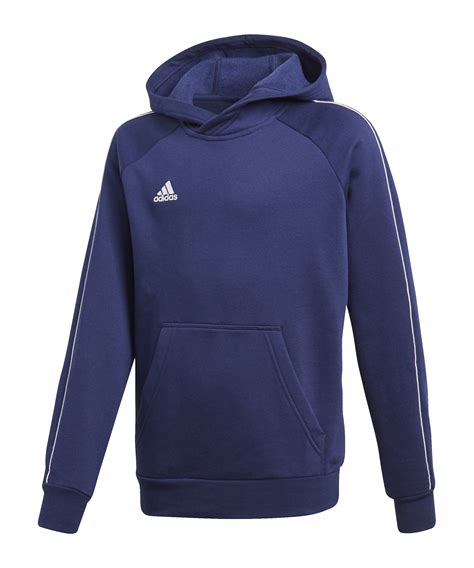 adidas core  hoody kapuzensweatshirt kids blau teamsport sweatshirts