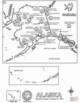 Alaska Printable Supercoloring Flag United States sketch template