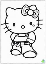 Kitty Hello Coloring Easy Drawing Pages Cute Draw Dinokids Hellokitty Print Library Clipart Book Close Comments sketch template
