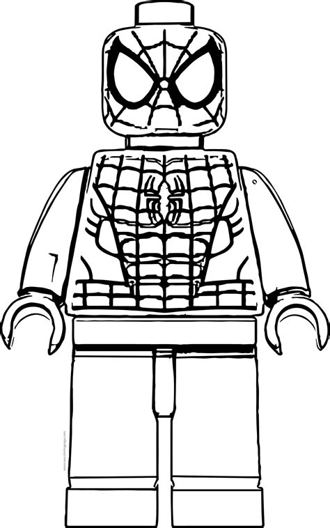 lego spiderman coloring pages coloringrocks