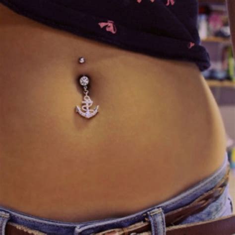 Anchor Piercing Bellybutton Piercings Belly Piercing Piercings