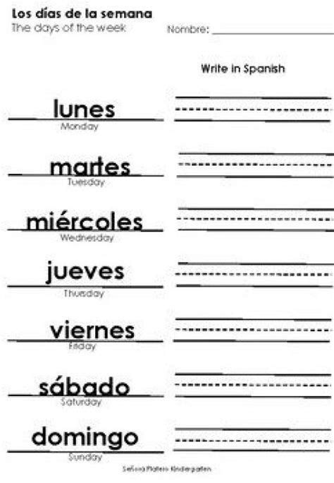 spanishlessontips spanish worksheets learning spanish preschool
