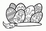 Coloring Easter Egg Pages Eggs Cartoon Kids Wuppsy Patterns Popular Colouring Happy sketch template