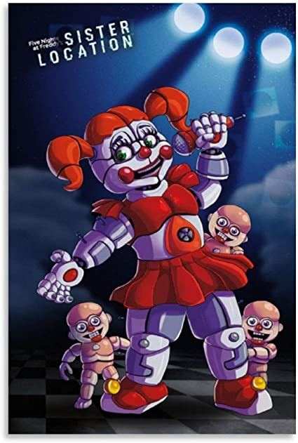xydd póster de juego fnaf five nights at freddy s celebrate sister
